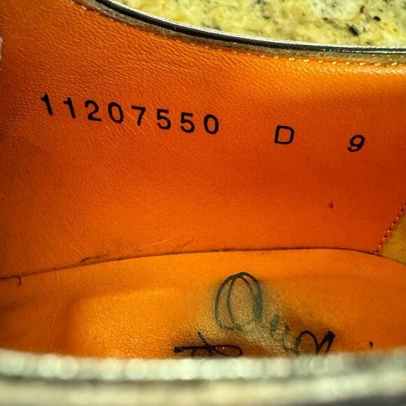 Santoni Stafford Cap Toe Oxford Dark Brown Preppy Minimalist Italy Made Size 9 - Picture 10 of 16